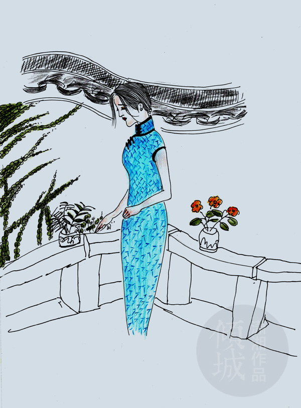 收藏哦仕女阁古装摄影总结旗袍美眉最上镜的n种拍照美姿