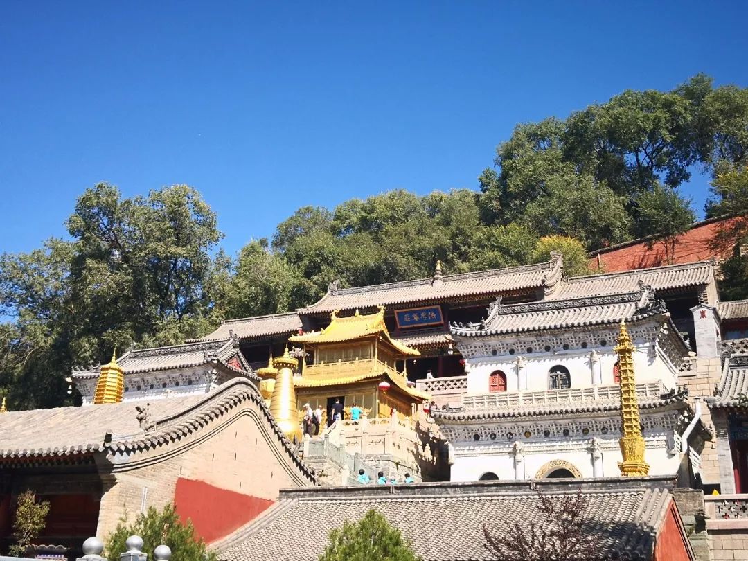 脚步,依次朝拜:五爷庙>塔院寺>显通寺>罗喉寺>(圆照寺)>广宗寺>菩萨顶