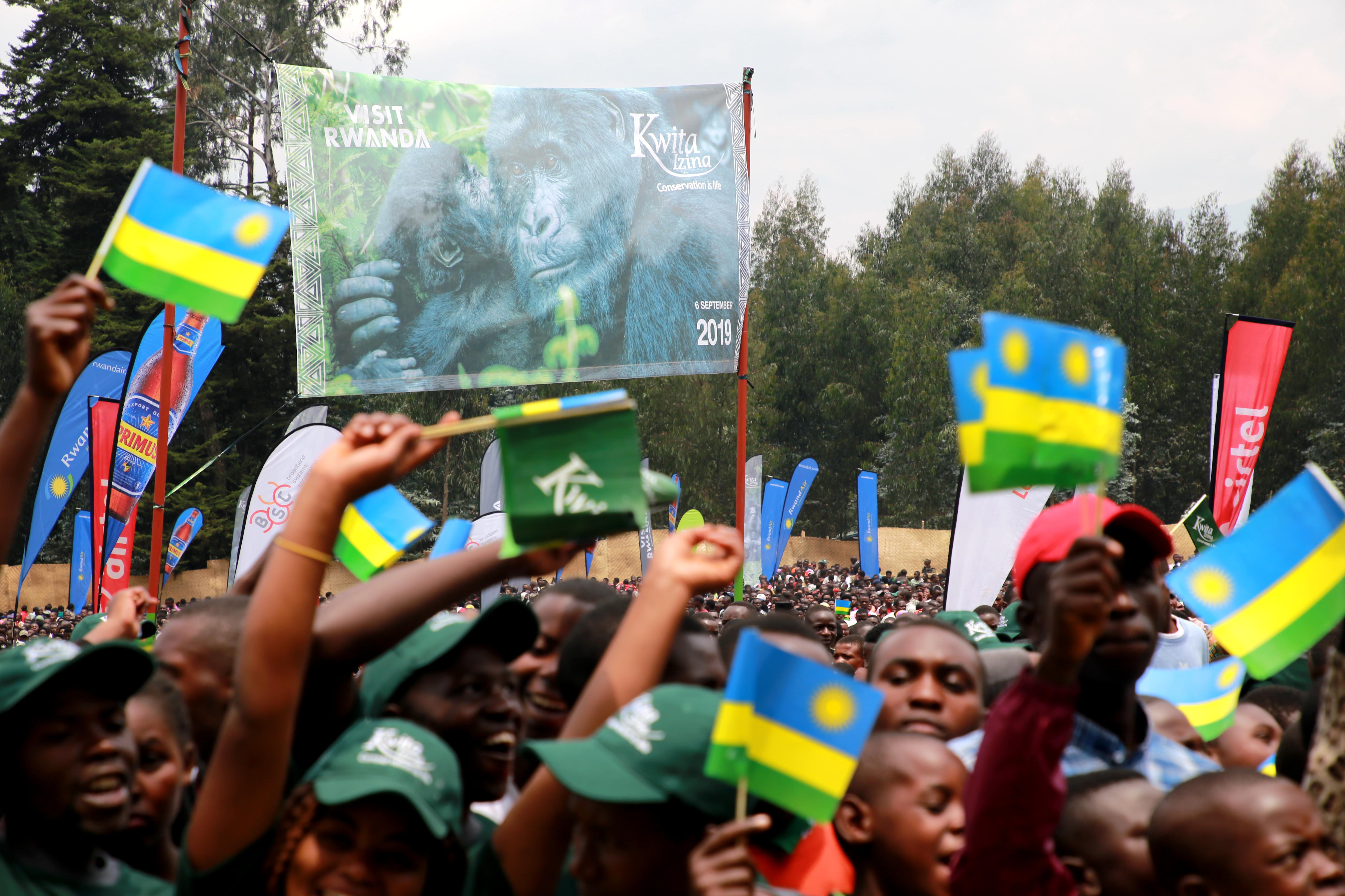 卢旺达举行山地大猩猩命名仪式