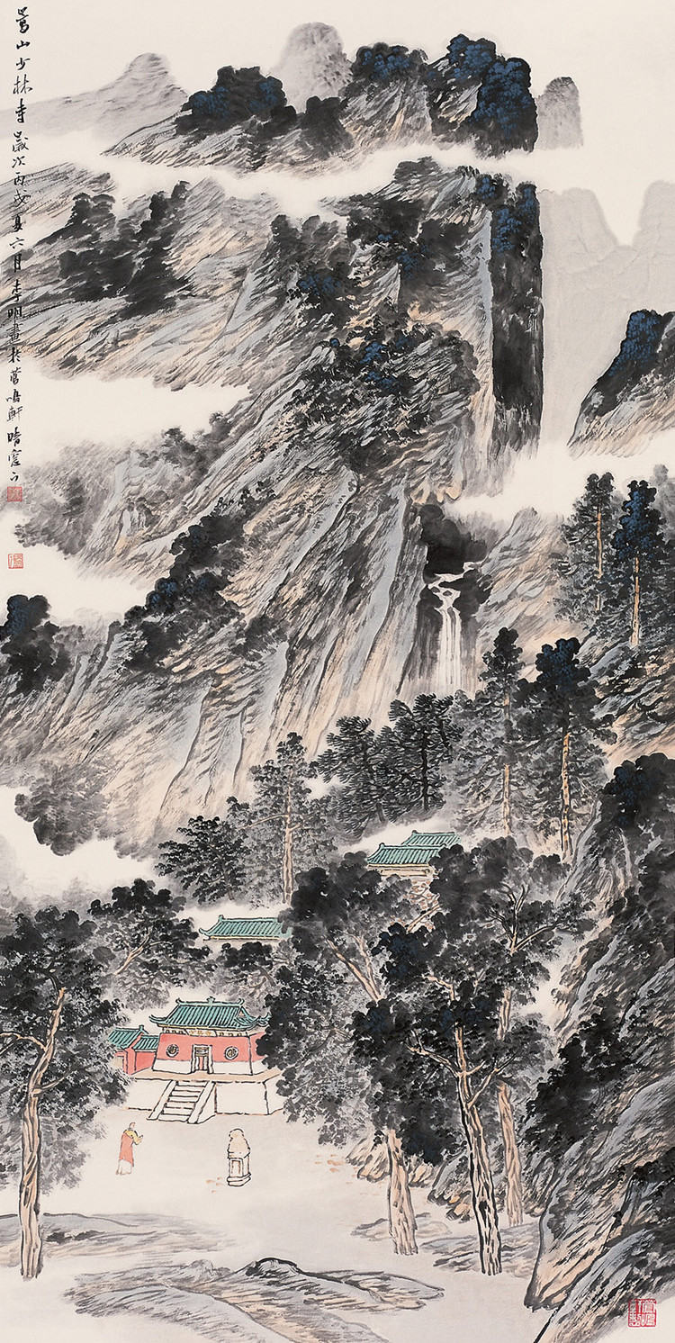 李明画家《飞墨沧溟 浅绛透逸》