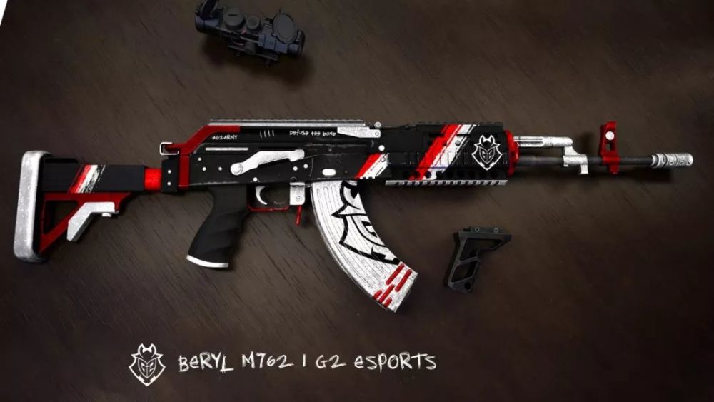 真正粉丝属实羡慕老哥为g2战队做了一系列的枪皮肤