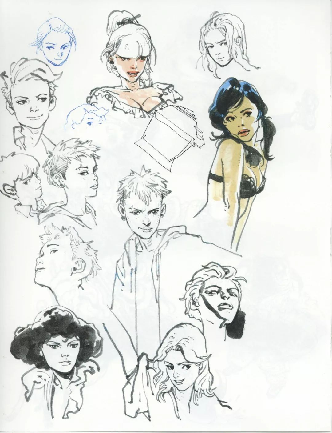 直接送你99张金政基大神的最新作品!速写遇到瓶颈期的必看!