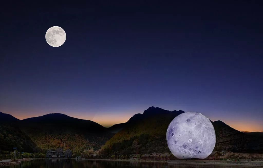 神奇的双月奇观你将在长兴湖看到而在今年中秋前夜天上只有一个月亮