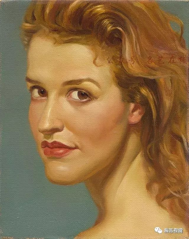 难得一见的陈丹青的肖像画,书法作品!_油画