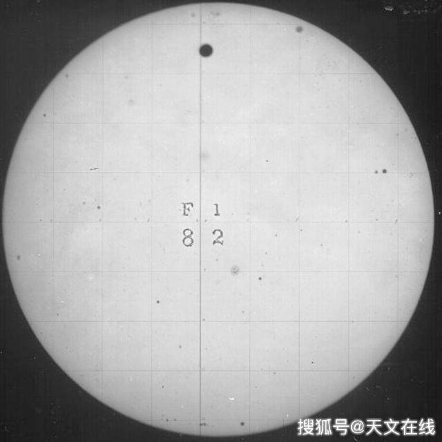 图解:美国海军天文台拍摄的1882年金星凌日影像