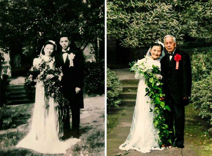 一个真正的现代童话故事,98岁的老夫妇重温婚礼,令人感动_王德义