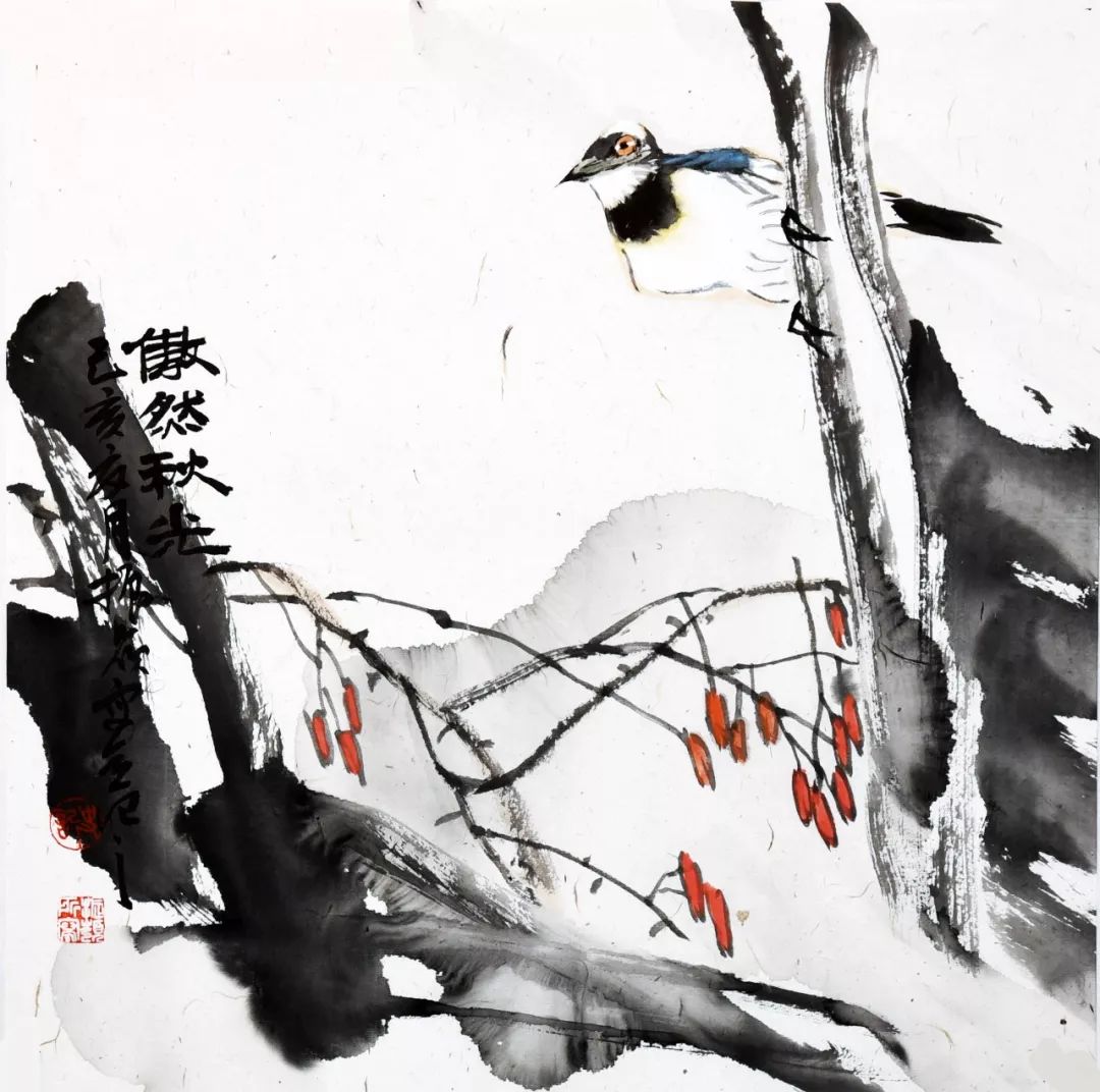 艺术惠民史振岭津门之地君子之风的花鸟画