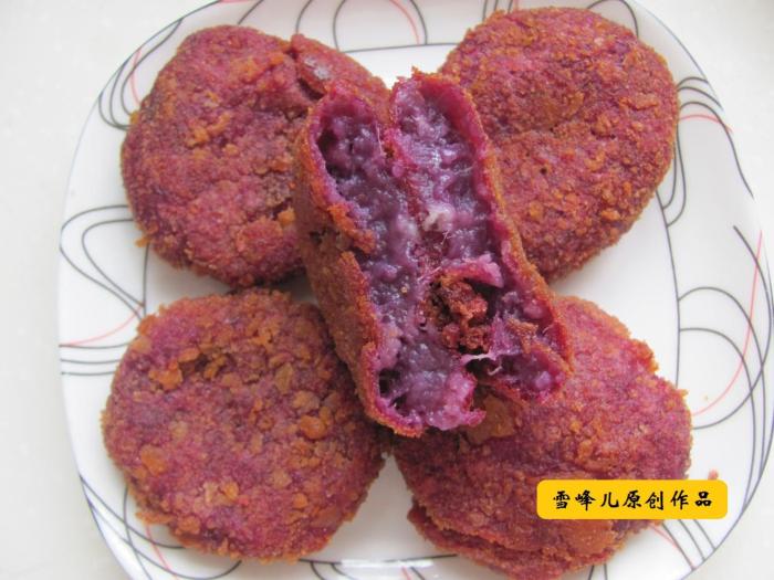 外焦里嫩的紫薯饼吃一口满口留香