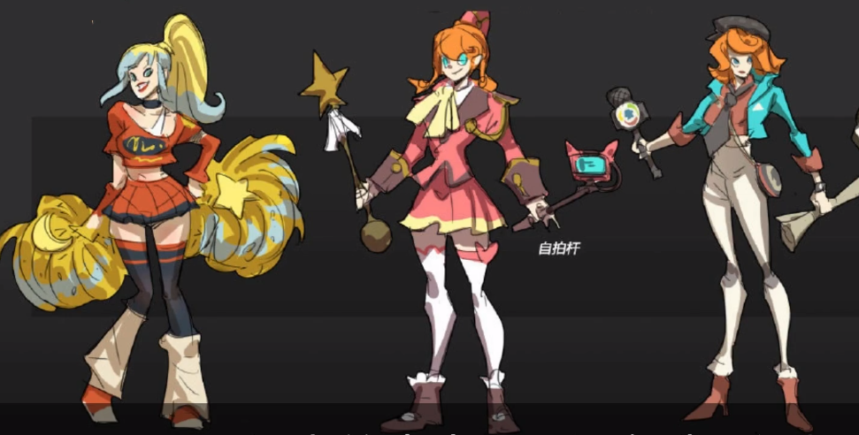 王者荣耀阿轲节奏热浪12款废稿曝光有新闻记者还有啦啦队