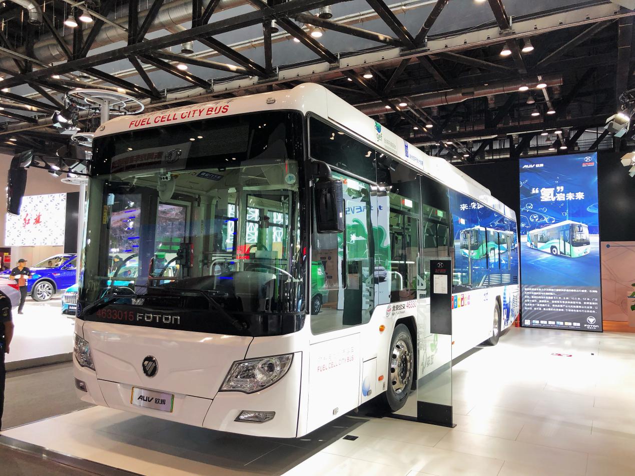 氢情献礼新中国成立70周年福田欧辉亮相汽车成果汇报展