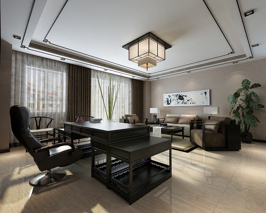 南昌中式办公室装修风格软装原则你知道多少