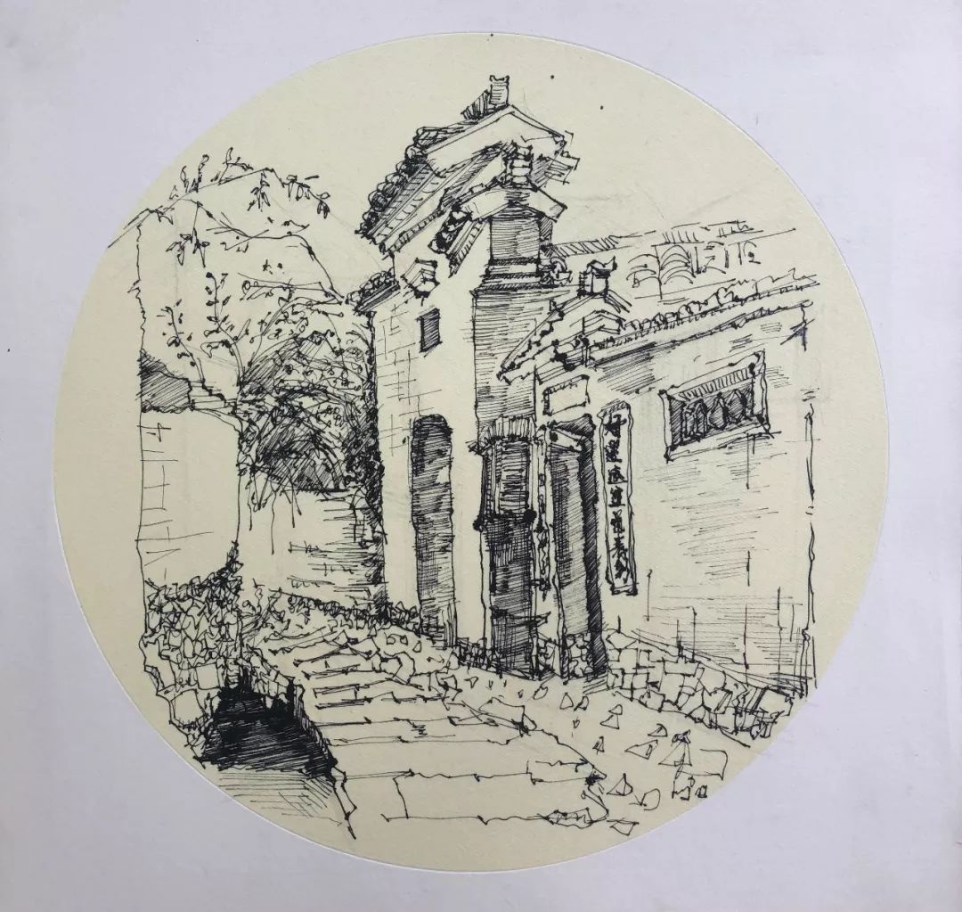 【印象西递】清美教学三区写生团专题二(第一批作品呈现)_风景
