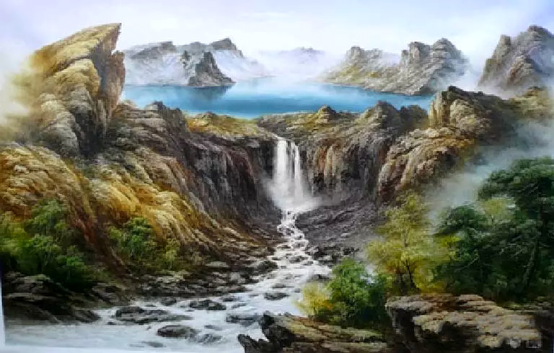 珍藏版山水画刀画快收藏