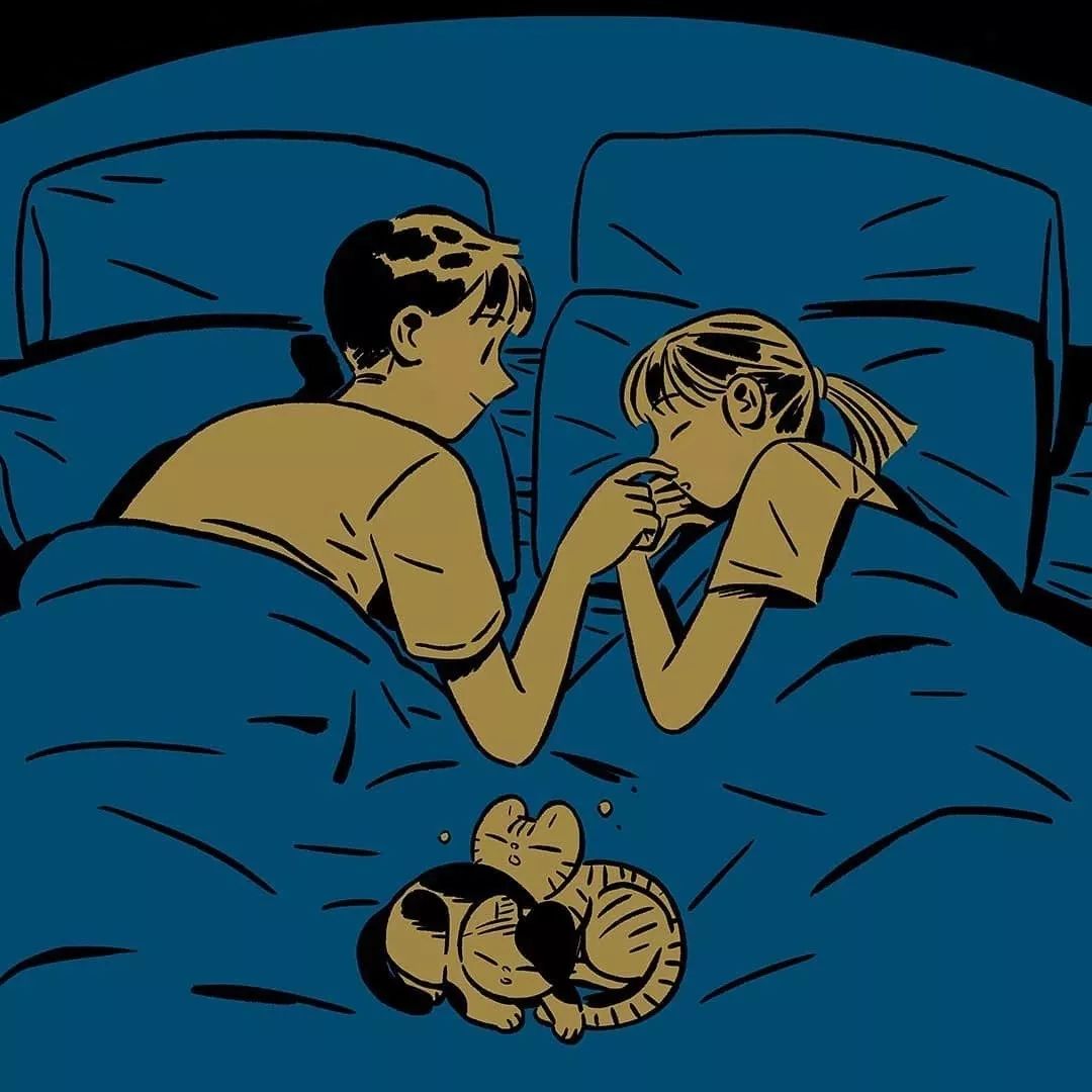 火遍ins的超甜插画!韩国帅气小哥画出恋爱日常,看完的人都被治愈了