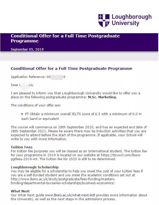 双非本科的他仅3周就斩获拉夫堡大学offer