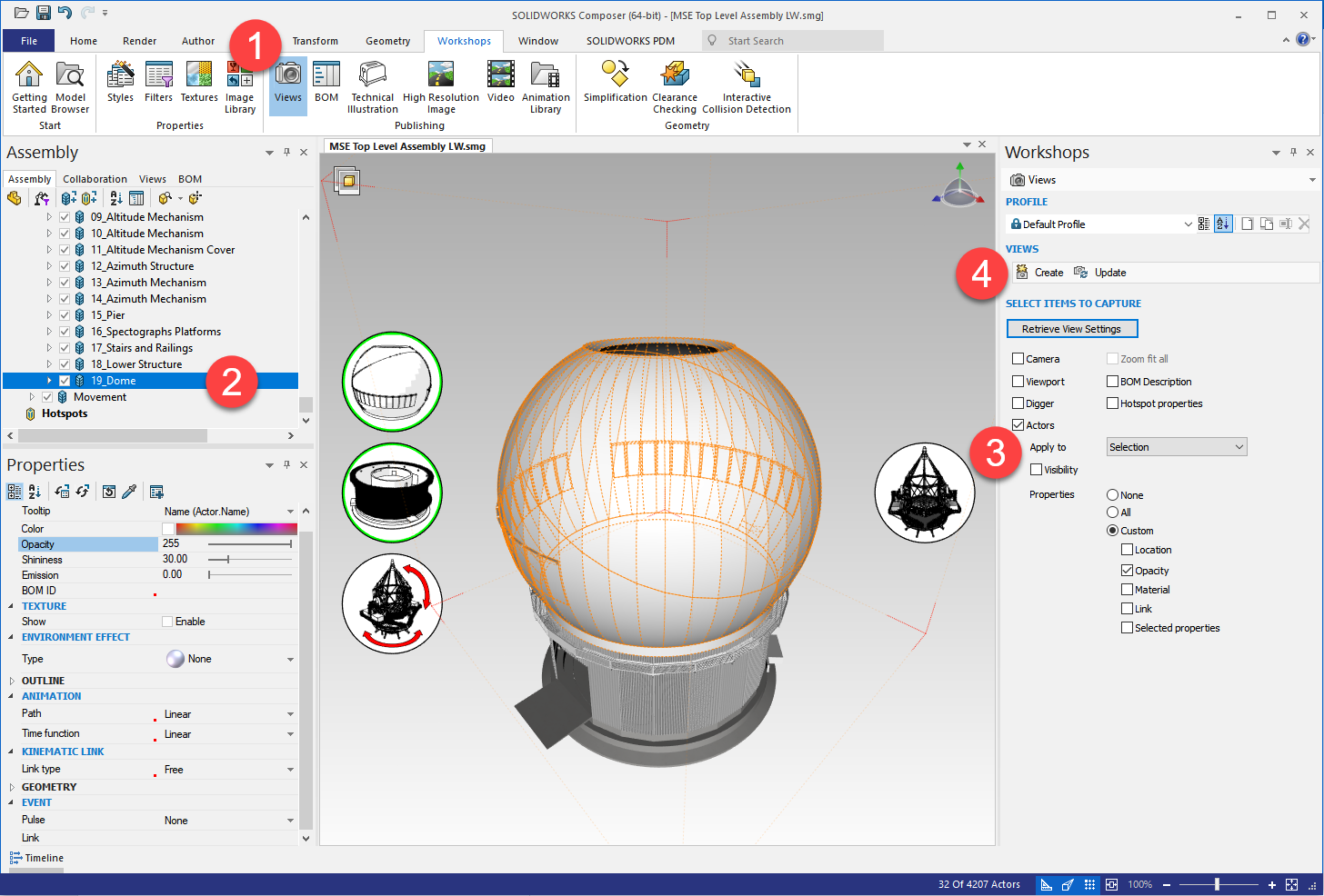 使用solidworkscomposer使自定义视图更加智能化