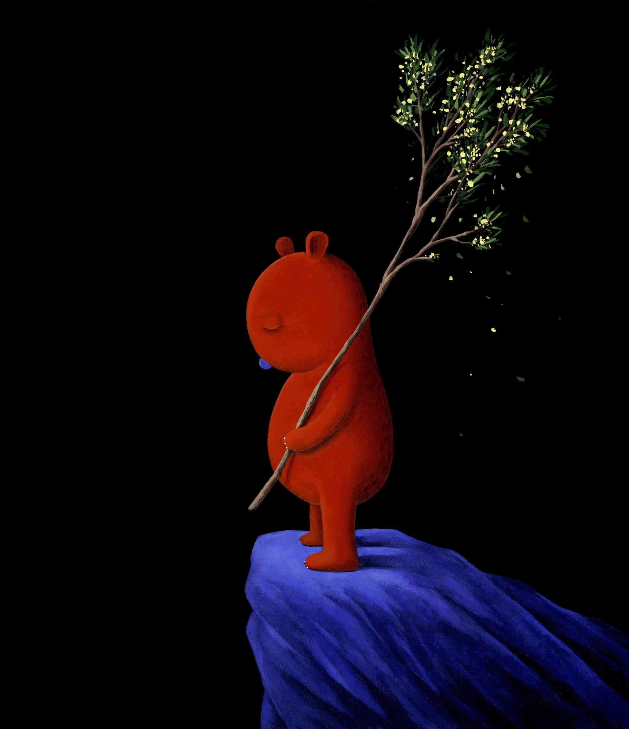 原创张占占从自然中走来的pupu熊带你找到治愈的力量