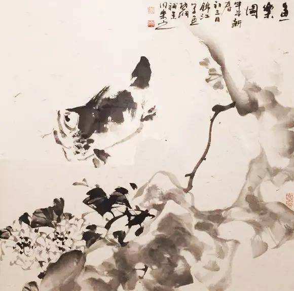 画家徐锦江新绘画作品造诣高画鸭子有关山月风格留白尽显真实力