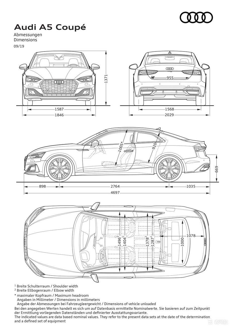 最快47秒破百奥迪新款a5s5家族官图发布
