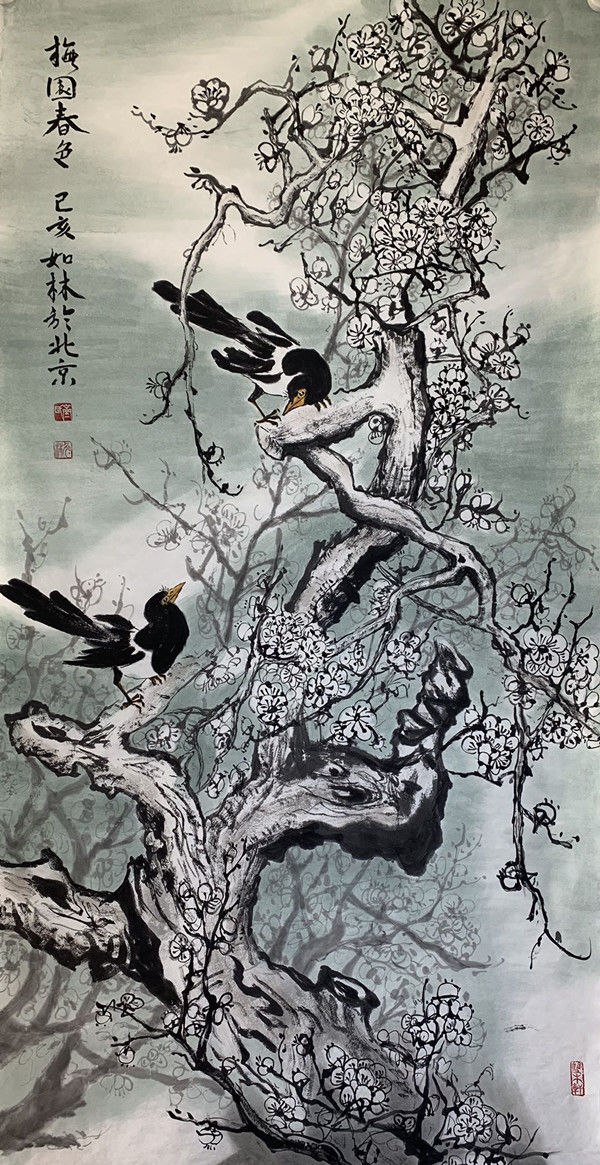 自幼酷爱美术.2018年进修于中国人民大学画院中国画课题高研班.