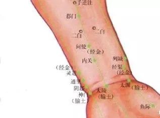 四肢麻木,掐按手少陽三焦經的中渚穴來調治.