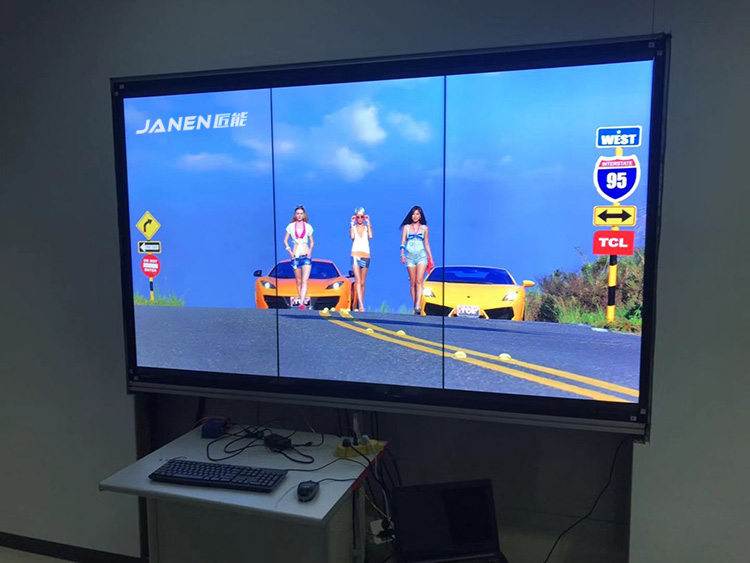 触控液晶拼接屏案例之55寸13大屏幕应用于北控绿海能