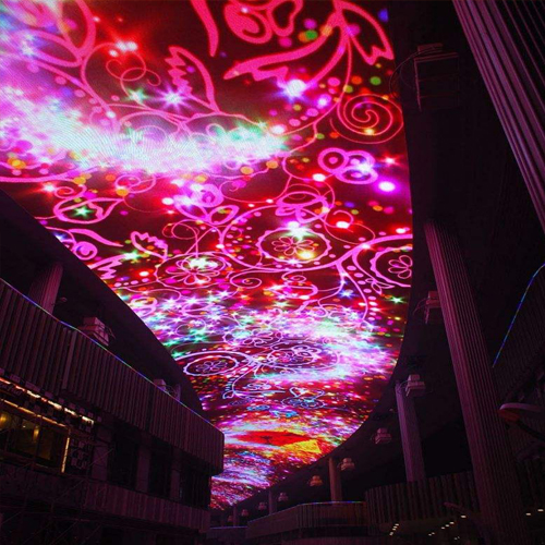 led天幕屏为夜游经济增添更多色彩