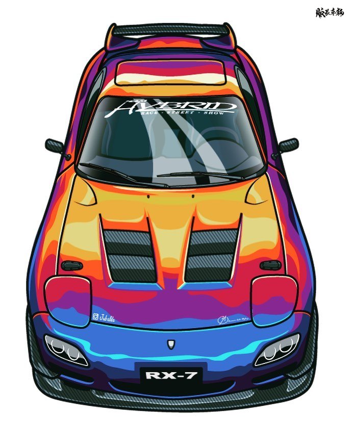 炫彩马自达rx7fd3s