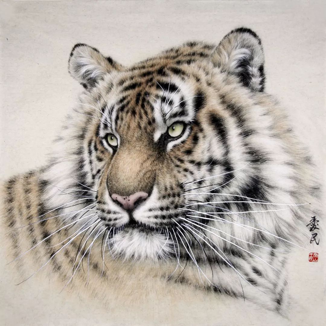 王爱民|工笔虎和熊猫 面授班(河北·正定)_国画