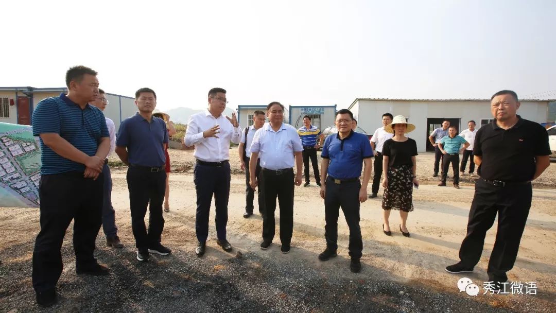 区领导鲁旭东,刘克波,江海滨陪同调研.