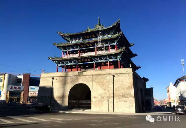 永昌县重点文物保护单位钟鼓楼修缮完工.