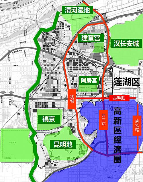 沣东新城2030规划图图片