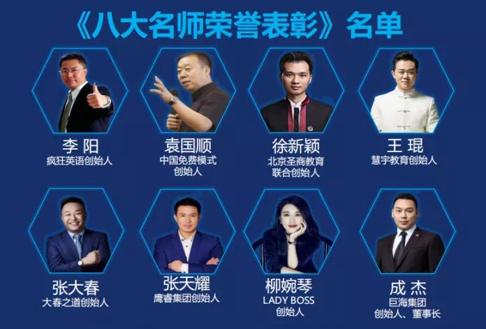 慧宇教育创始人王琨老师入选"亚洲八大名师"!