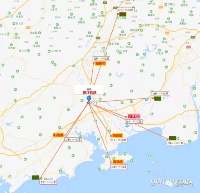 阳江要有机场啦总投资二三十亿三个预选场址