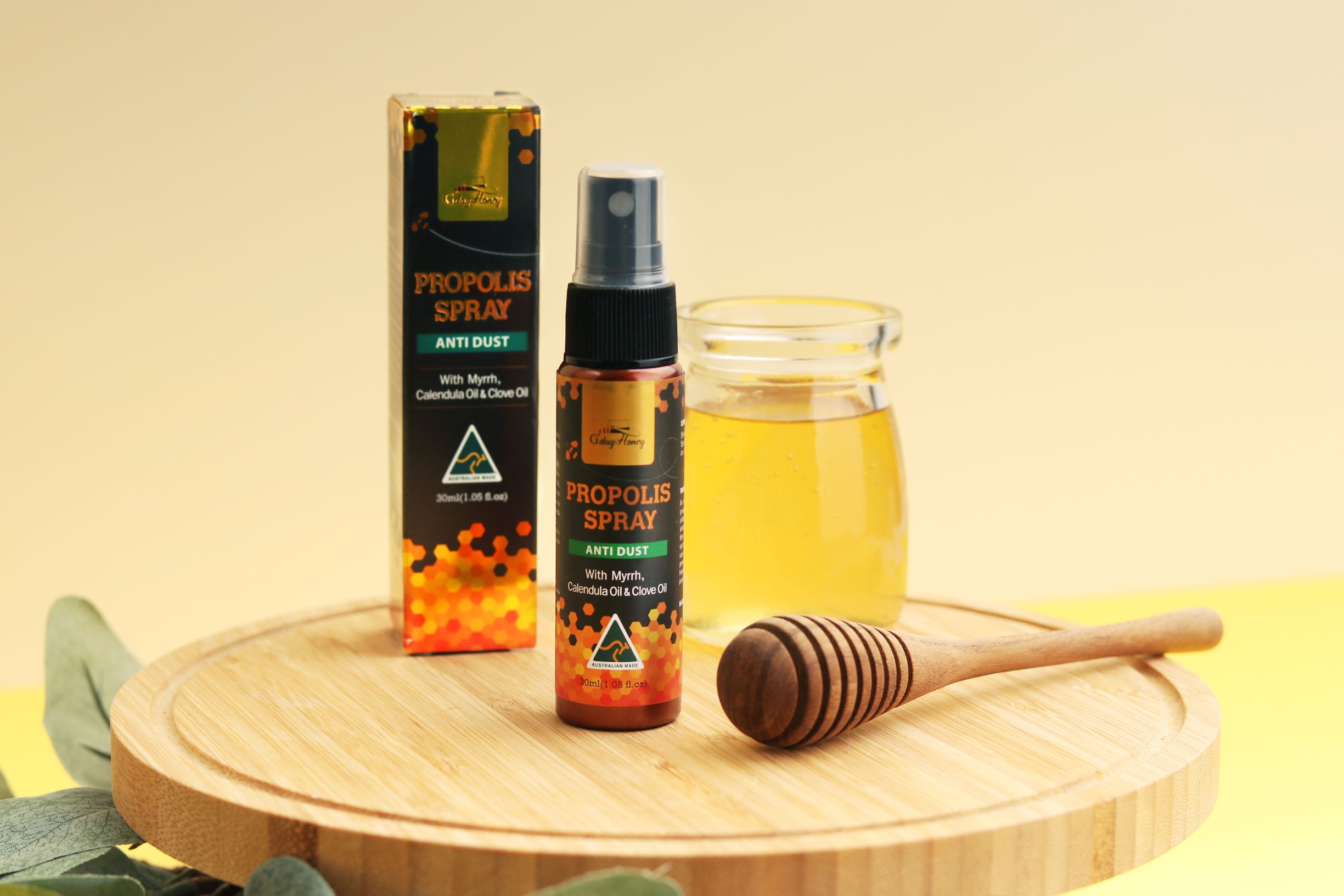蜂胶防尘喷雾剂澳洲gday honey,给家人最好的礼物_金盏花
