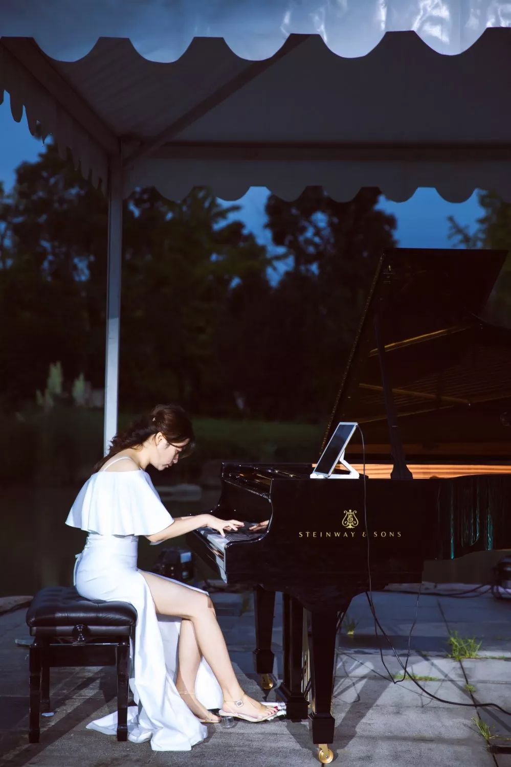 优雅的琴声打破初秋夜晚的静谧在指尖轻盈的跃动间游走于世界名曲之中