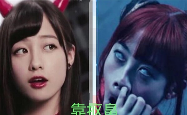 原创同样是黑化小丑女靠眼妆贞子低头一笑看到中国的她佩服了