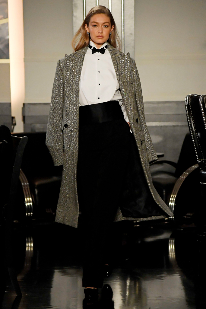 ralph lauren 2019秋冬时装秀 黑色燕尾服 演绎20年代复古美