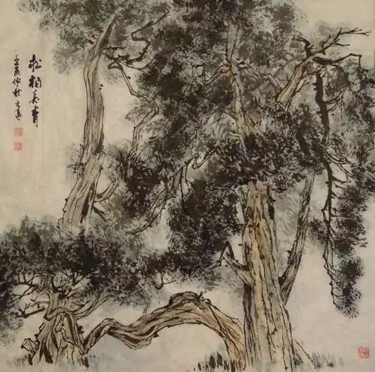 尤其是南派山水,樹往往是主景,山反倒是附景,需要設計千姿百態形象