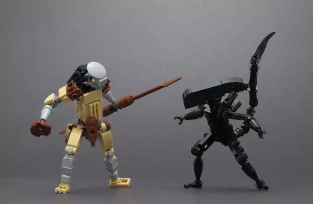 lego乐高moc作品欣赏异形大战铁血战士及其他