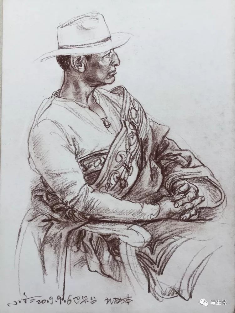 【写生啦】于小冬夏季写生行 湖南——内蒙——青海_素描