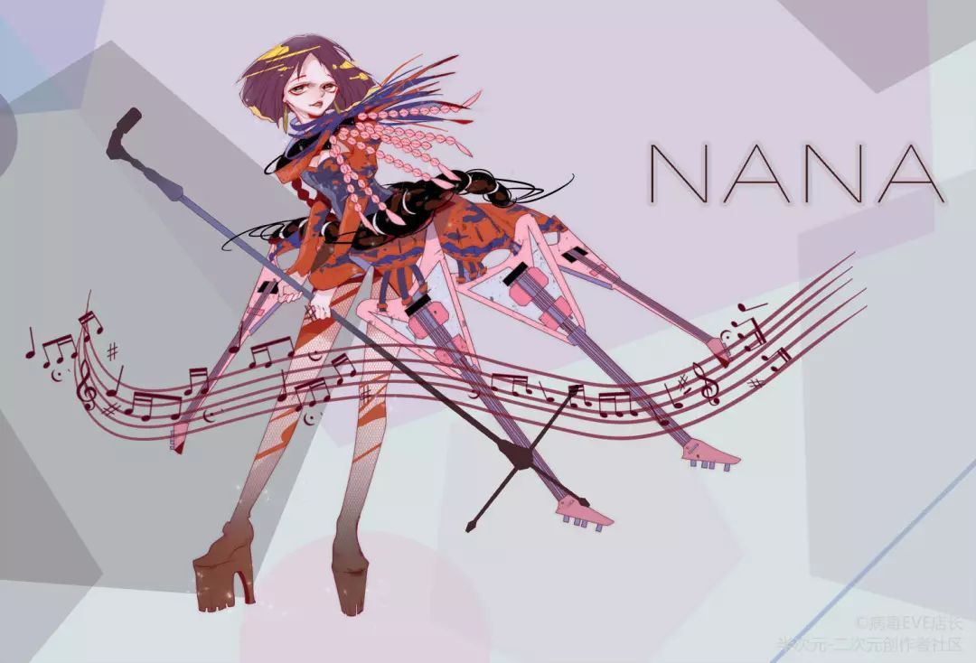 日系童话风诡异而华丽的画风病毒eve