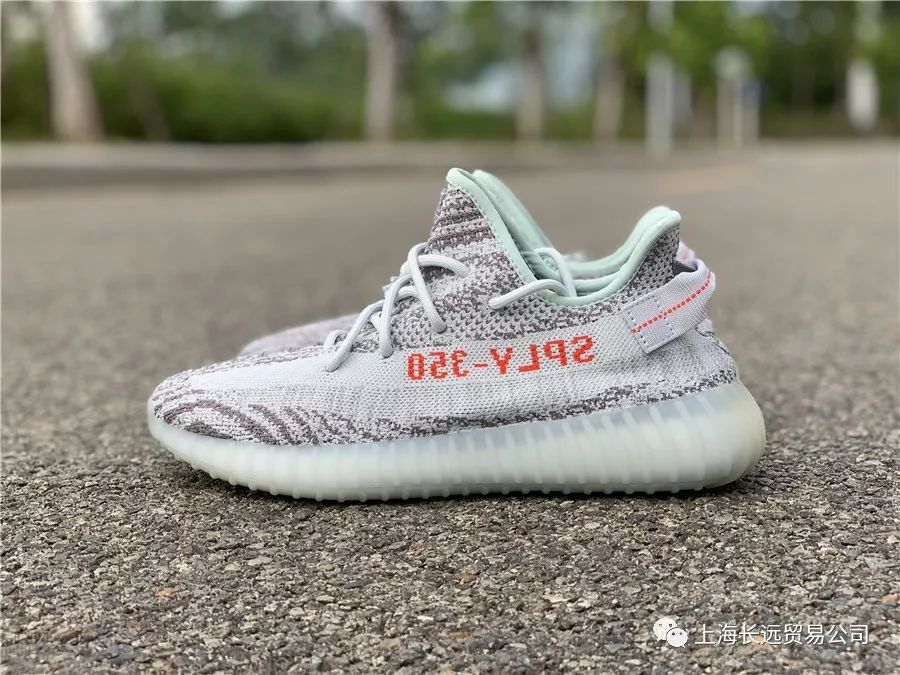 冰蓝斑马adidas yeezy boost 350 v2 blue tint