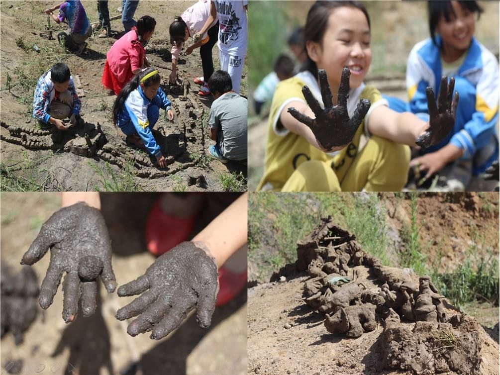 亲子互动亲爱的粑粑麻麻,不要计较太多,跟孩子们一起玩泥巴吧,你会