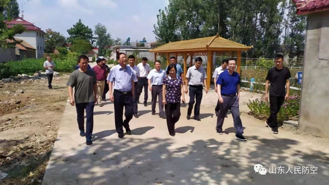 山东省人防办党组书记主任杨玉贞到临沂市调研并看望赴兰陵万名干部下