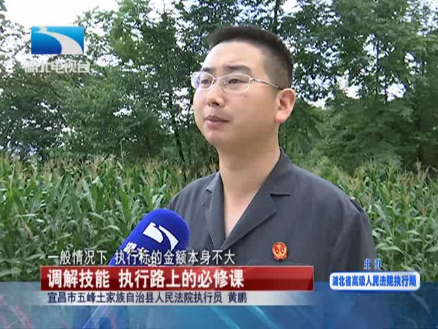 的一个事情拿出来(当理由)执行法官说,像这样的案件在五峰县有很多