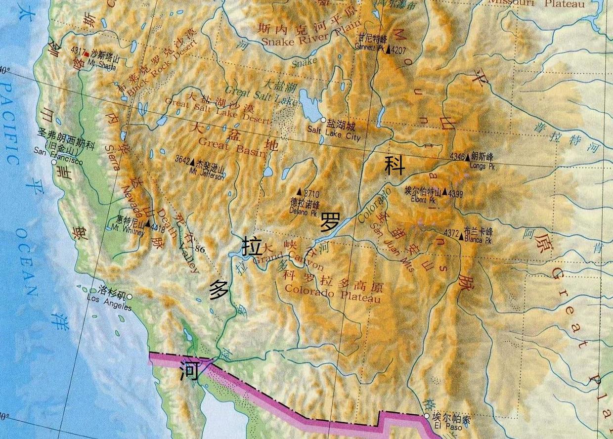 科罗拉多河地理位置图片