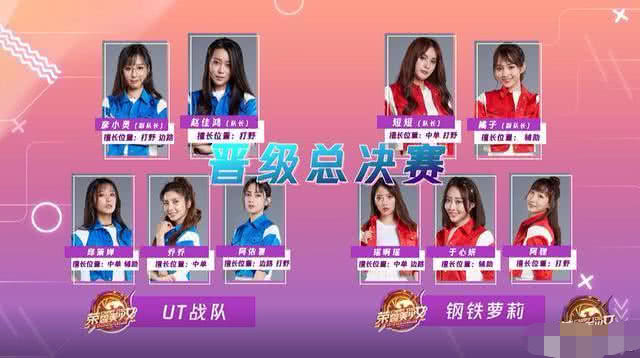 荣耀美少女收官大战钢铁萝莉险胜ut夺得荣耀冠军