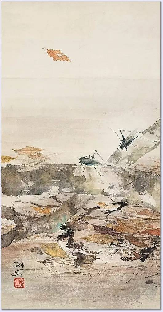 高剑父 1946年作 芙蓉鸳鸯高剑父 锦鸡高剑父 秋鹰图为高剑父代表作.