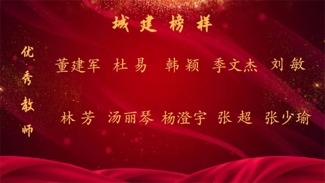 城建榜样向优秀教师优秀教育工作者致敬